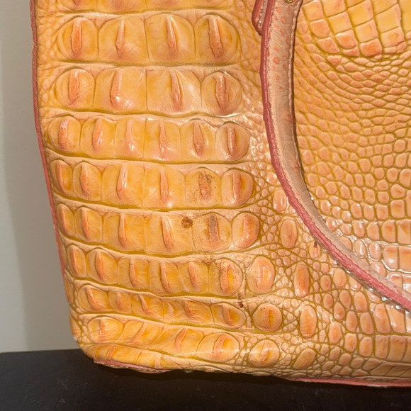 Brahmin Light Brown Croc-Embossed Tote - Picture 9 of 16